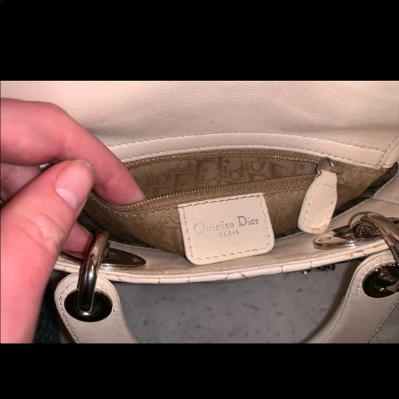 Lady Dior Lambskin White - Picture 6 of 8